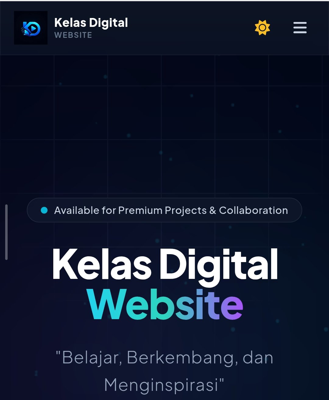 Pembuatan website pertama kali